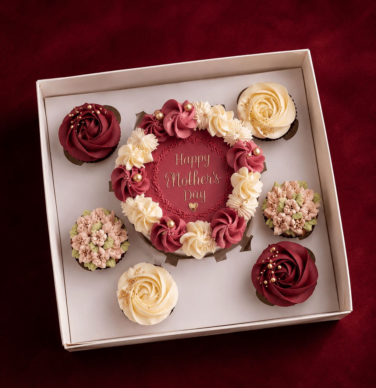Mini Cake with Cup Cakes